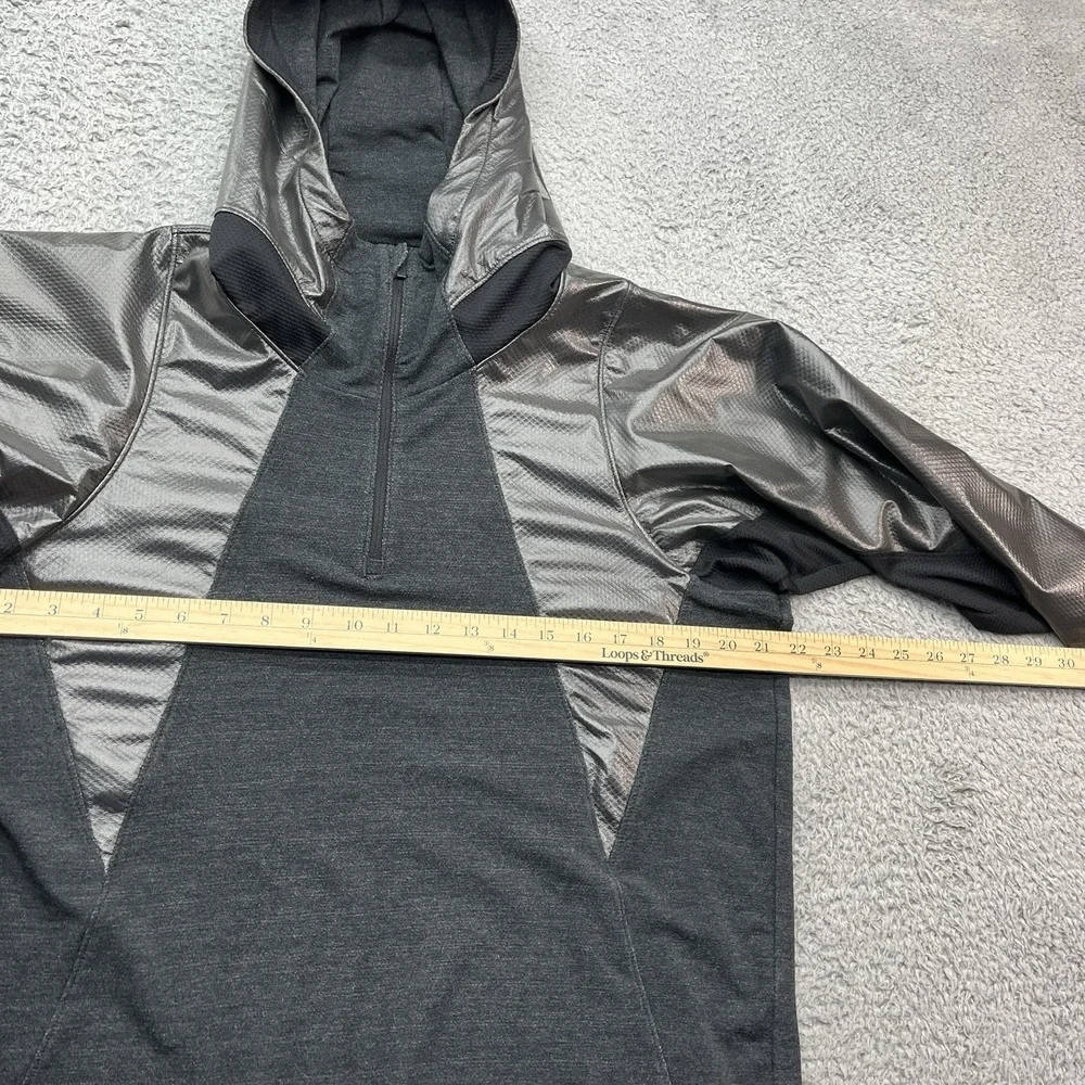 Nike Jordan Training Shield Hoodie Mens L Fitted‎ Gray 1/4 Zip Dri-Fit Stretch